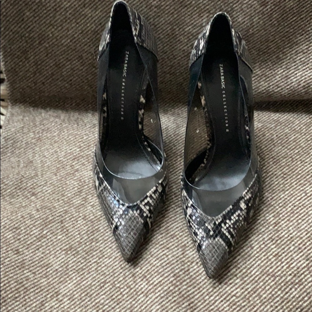 Zara Heels with PVC size 39